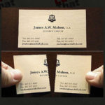 clever divorce lawyer business card