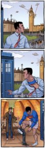 Superman Doctor Who crossover comic