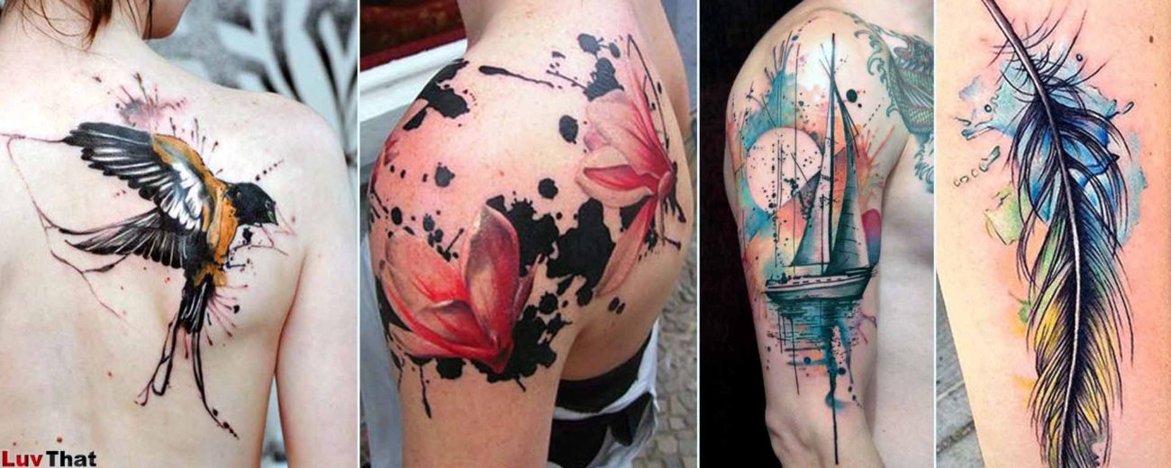 Featured watercolor tattoos