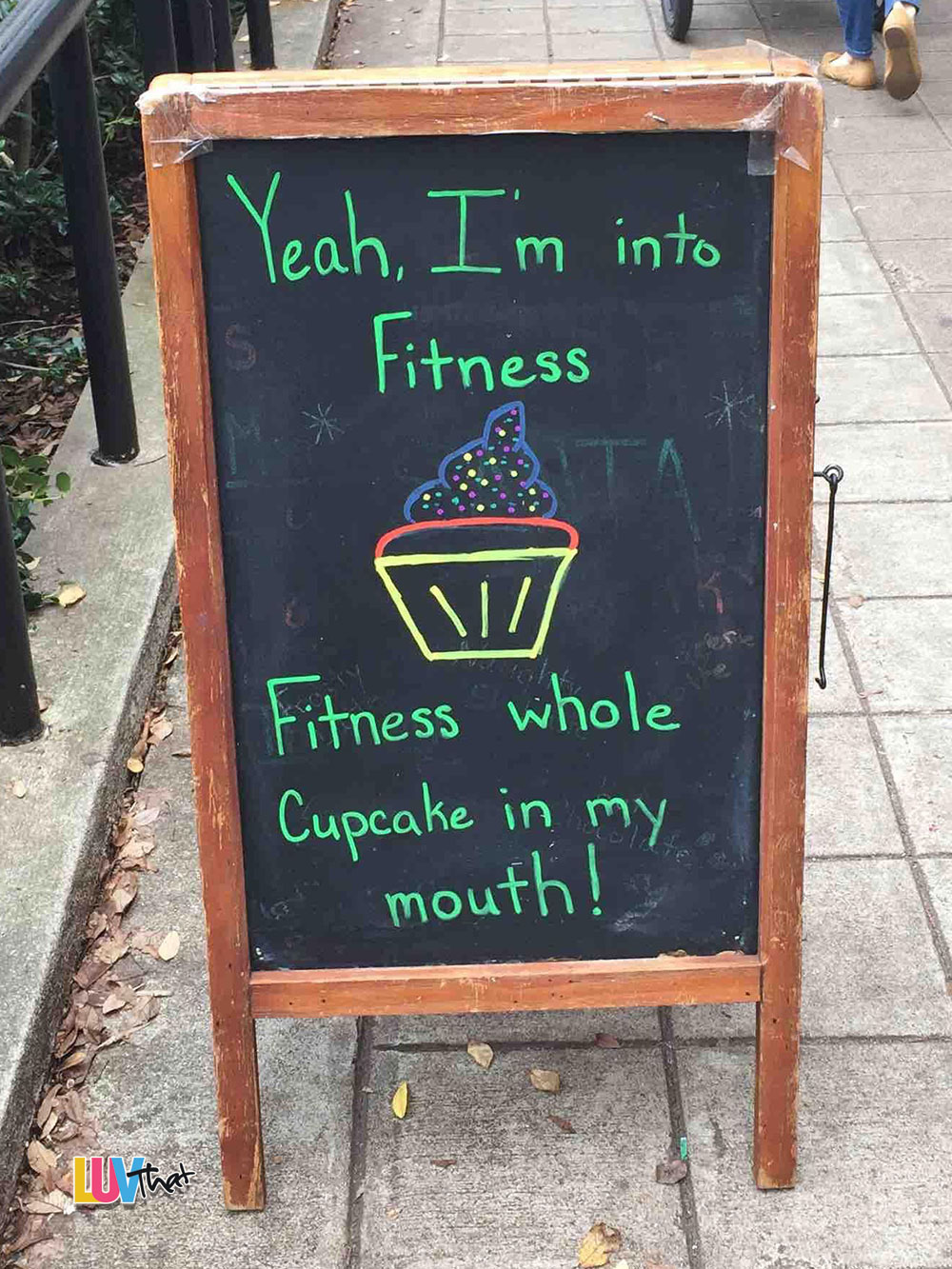 in to fitness this whole cupcake in my mouth