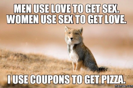 I use coupons to get pizza