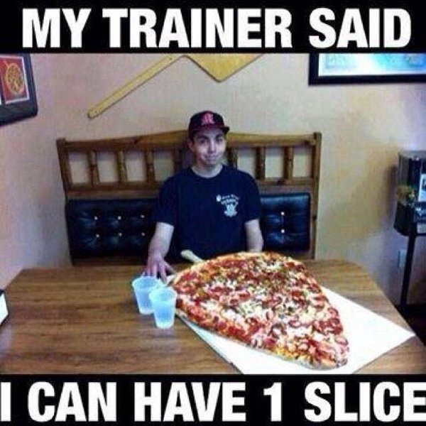 my trainer said I can have one slice