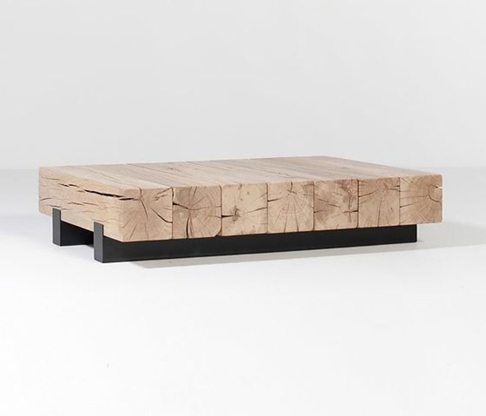 large beam coffee table