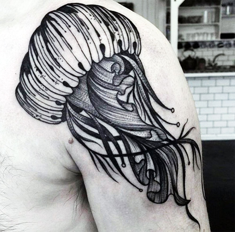 nice jellyfish tattoo